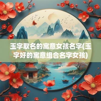 玉字取名的寓意女孩名字(玉字好的寓意组合名字女孩)