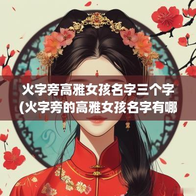 火字旁高雅女孩名字三个字(火字旁的高雅女孩名字有哪些)