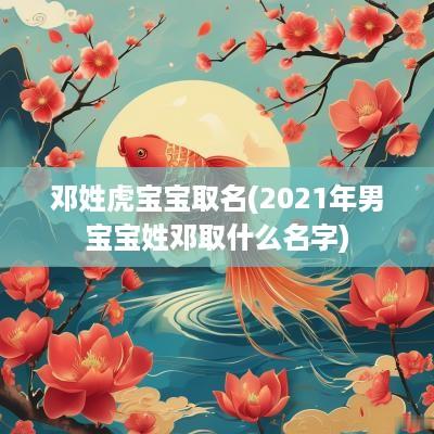 邓姓虎宝宝取名(2025年男宝宝姓邓取什么名字)