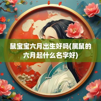 鼠宝宝六月出生好吗(属鼠的六月起什么名字好)
