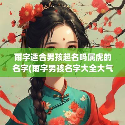 雨字适合男孩起名吗属虎的名字(雨字男孩名字大全大气)