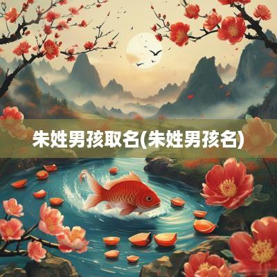 朱姓男孩取名(朱姓男孩名)