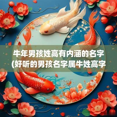 蛇年男孩姓高有内涵的名字(好听的男孩名字属牛姓高字怎么取)