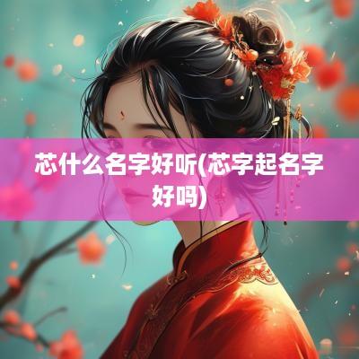 芯什么名字好听(芯字起名字好吗)