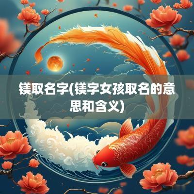 镁取名字(镁字女孩取名的意思和含义)