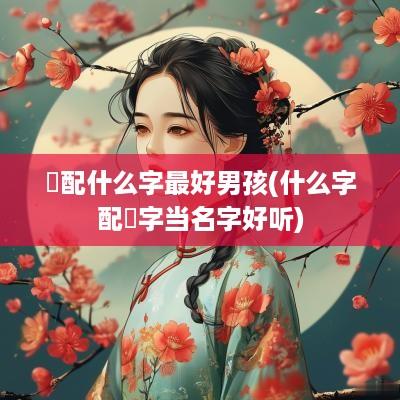 璟配什么字最好男孩(什么字配璟字当名字好听)