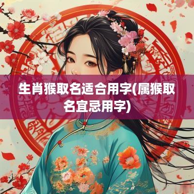 生肖猴取名适合用字(属猴取名宜忌用字)