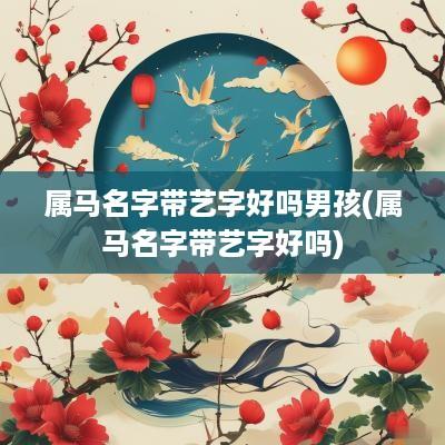 属马名字带艺字好吗男孩(属马名字带艺字好吗)