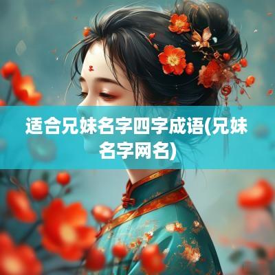 适合兄妹名字四字成语(兄妹名字网名)