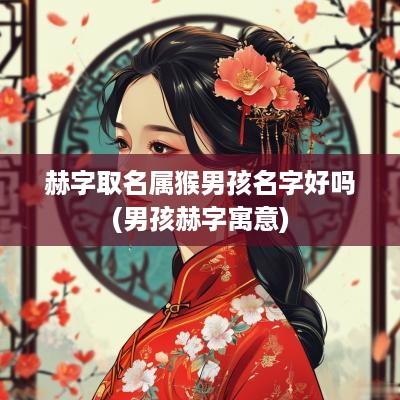 赫字取名属猴男孩名字好吗(男孩赫字寓意)