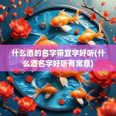 什么酒的名字带宜字好听(什么酒名字好听有寓意)