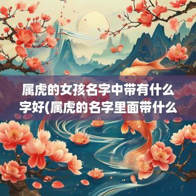 属虎的女孩名字中带有什么字好(属虎的名字里面带什么字最好)