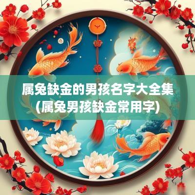属兔缺金的男孩名字大全集(属兔男孩缺金常用字)