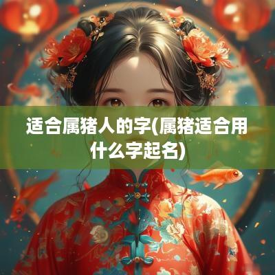 适合属猪人的字(属猪适合用什么字起名)