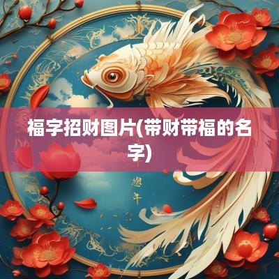 福字招财图片(带财带福的名字)