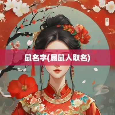 鼠名字(属鼠人取名)