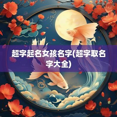超字起名女孩名字(超字取名字大全)