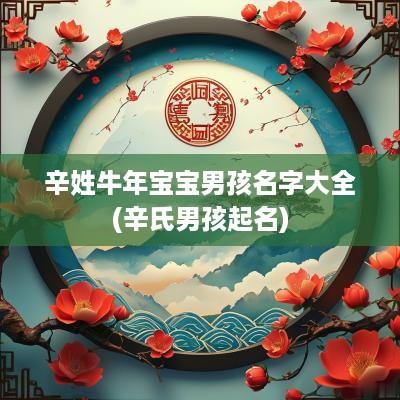 辛姓蛇年宝宝男孩名字大全(辛氏男孩起名)