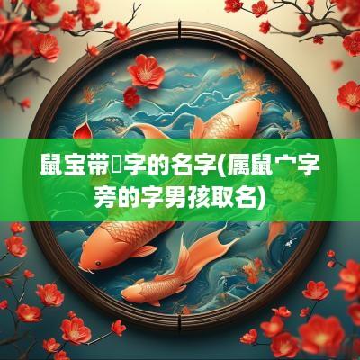 鼠宝带宬字的名字(属鼠宀字旁的字男孩取名)