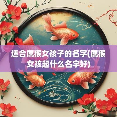 适合属猴女孩子的名字(属猴女孩起什么名字好)