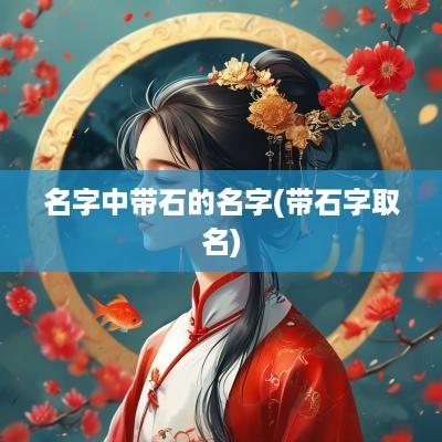 名字中带石的名字(带石字取名)