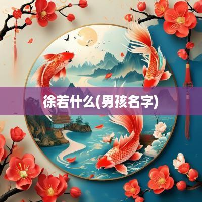 徐若什么(男孩名字)