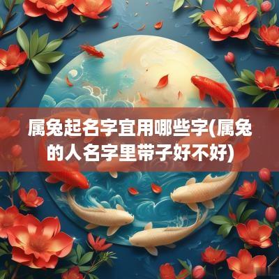 属兔起名字宜用哪些字(属兔的人名字里带子好不好)