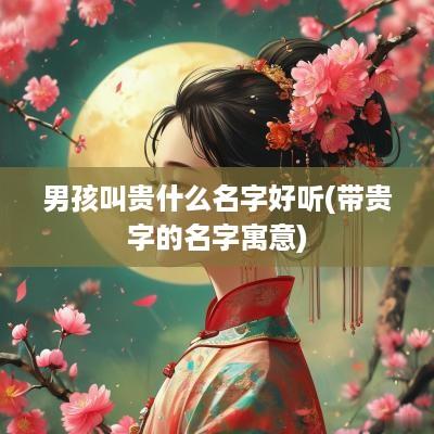 男孩叫贵什么名字好听(带贵字的名字寓意)