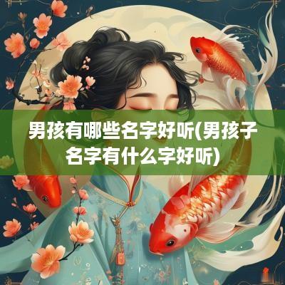 男孩有哪些名字好听(男孩子名字有什么字好听)