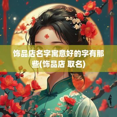 饰品店名字寓意好的字有那些(饰品店 取名)