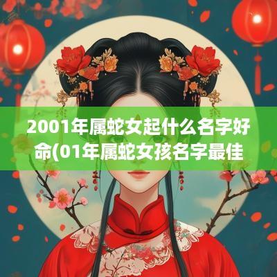 2001年属蛇女起什么名字好命(01年属蛇女孩名字最佳用字)