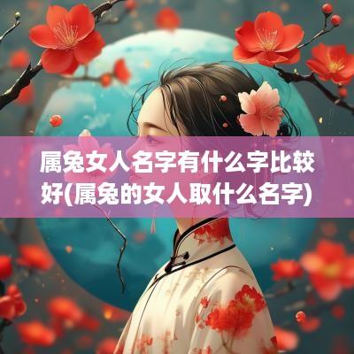 属兔女人名字有什么字比较好(属兔的女人取什么名字)