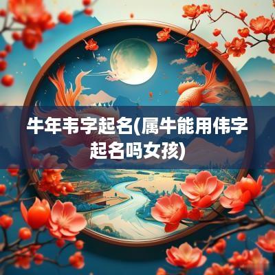 蛇年韦字起名(属牛能用伟字起名吗女孩)
