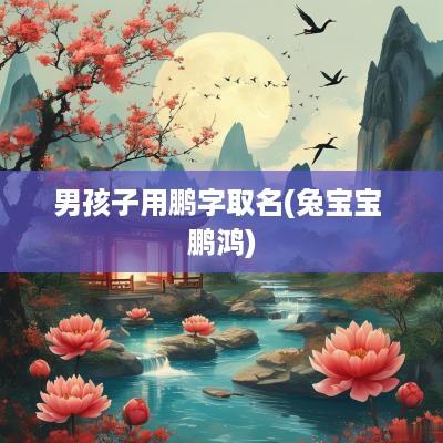 男孩子用鹏字取名(兔宝宝 鹏鸿)
