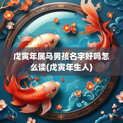 戊寅年属马男孩名字好吗怎么读(戊寅年生人)