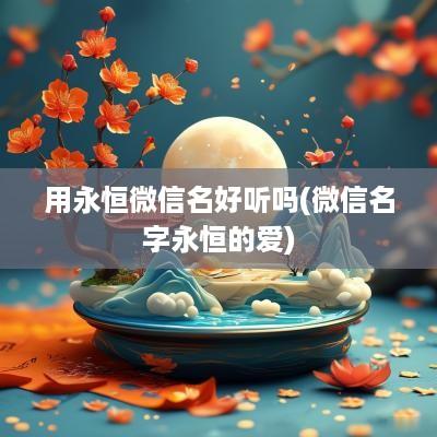 用永恒微信名好听吗(微信名字永恒的爱)
