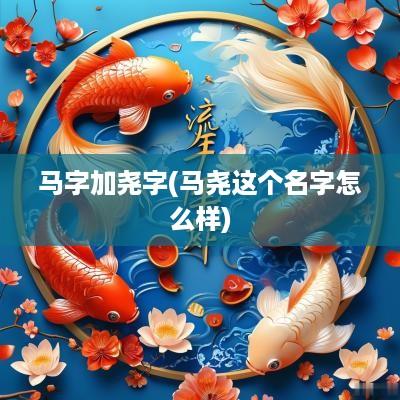 马字加尧字(马尧这个名字怎么样)