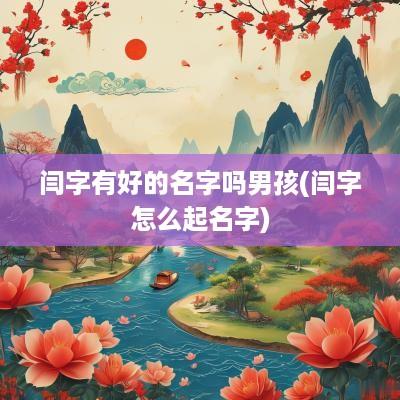 闫字有好的名字吗男孩(闫字怎么起名字)