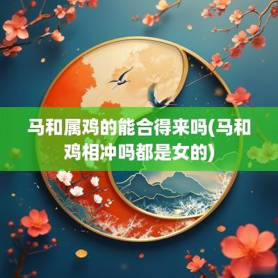 马和属鸡的能合得来吗(马和鸡相冲吗都是女的)