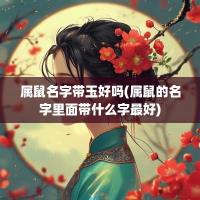 属鼠名字带玉好吗(属鼠的名字里面带什么字最好)