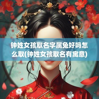 钟姓女孩取名字属兔好吗怎么取(钟姓女孩取名有寓意)
