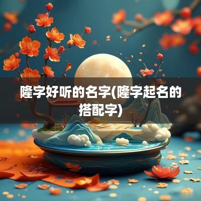 隆字好听的名字(隆字起名的搭配字)