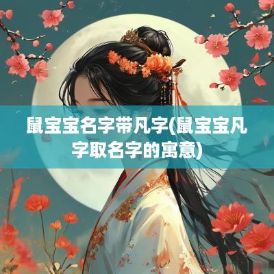 鼠宝宝名字带凡字(鼠宝宝凡字取名字的寓意)