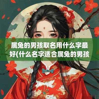属兔的男孩取名用什么字最好(什么名字适合属兔的男孩)