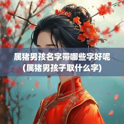 属猪男孩名字带哪些字好呢(属猪男孩子取什么字)