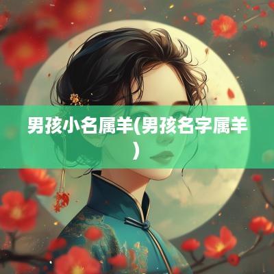 男孩小名属羊(男孩名字属羊)