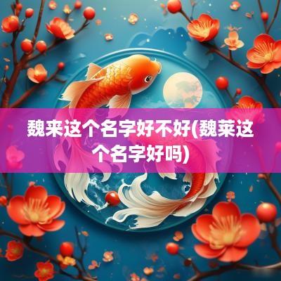 魏来这个名字好不好(魏莱这个名字好吗)