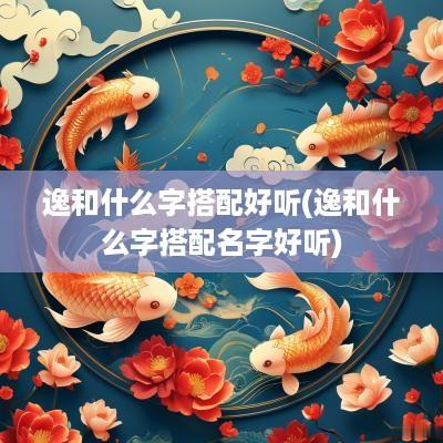 逸和什么字搭配好听(逸和什么字搭配名字好听)