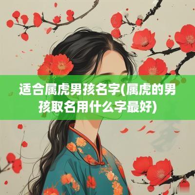 适合属虎男孩名字(属虎的男孩取名用什么字最好)