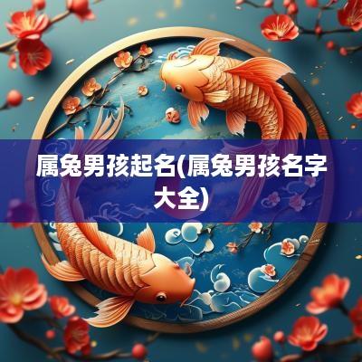 属兔男孩起名(属兔男孩名字大全)